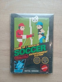 Nintendo NES Game: Soccer Mattel HANGTAB PAL-A COMPLETE Rare Black Box 