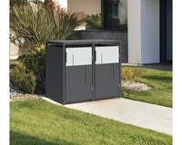 MüLltonnenbox Westmann Tonus 2 Metall Inkl. Gasdruckfedern 132 X 80 X 116 Cm Ant