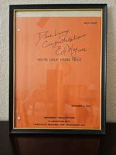 Ed Wynn Vacation Playhouse You're Only Young Twice Pilot Script Cover Signed