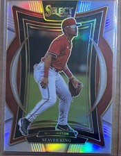 Seaver King 2025 Panini Select #38 Concourse Silver Prizm (RC)