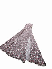Michael Kors Women's Blue Floral Sleeveless Halter Maxi Dress Size Small Petite