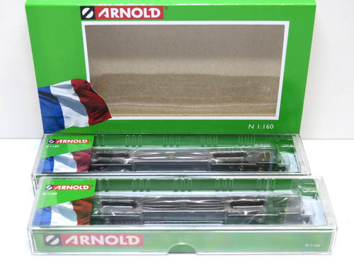 Zwei Autotransportwagen DD DEV 66 der SNCF, Epoche V, 1:160,Arnold ,HN 4347, OVP | Zustand: Neu