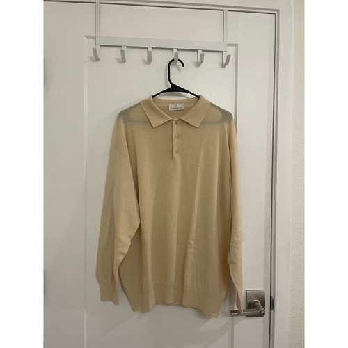 Ermenegildo Zegna, Ermenegildo Zegna Vintage Wool Sweater Polo Preppy Luxury Euro Italian