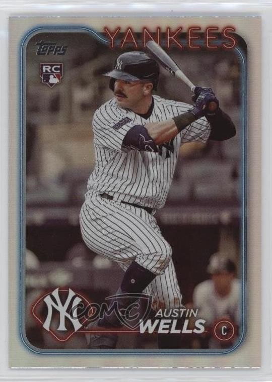 2024 Topps Series 2 Rainbow Foil Austin Wells #624 Rookie RC 6u5