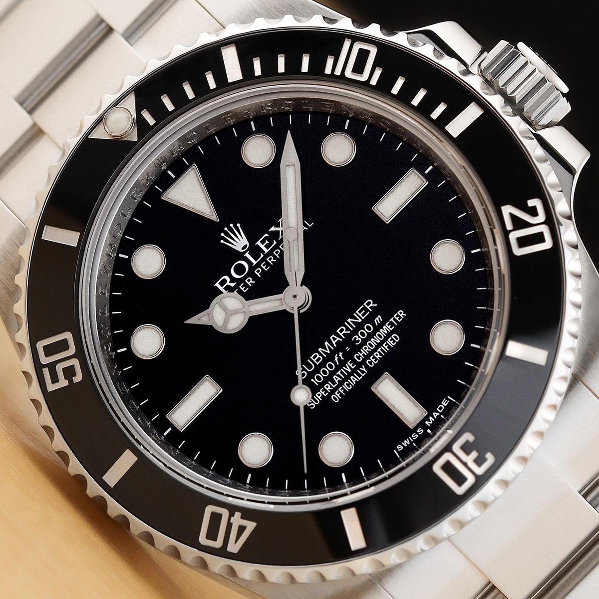 ROLEX SUBMARINER 114060 2コマ 2013 CARD ROLEX SUBMARINER 114060 BLACK NO DATE STEEL CERAMIC 40MM