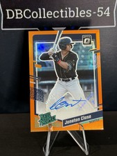 2023 Panini Donruss Optic Jonatan Clase Orange Auto 07/25 Seattle Mariners