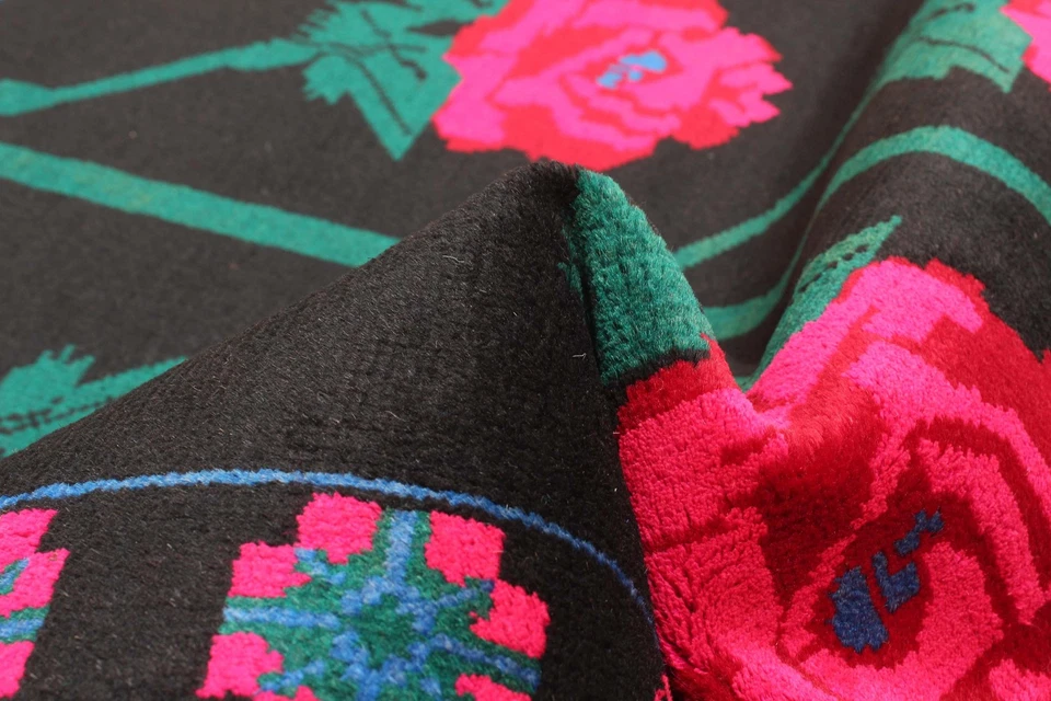 Alfombra oriental tradicional vintage anudada a mano de lana de 2'10" x 4'11" Foto 3 de 4