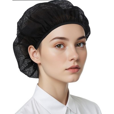 6 Pcs Chef Hat Unisex Elastic Kitchen Cooking Food Small-Large, Black