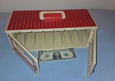 Melissa  Doug Preowned Wooden Take Along Show Horse Stable