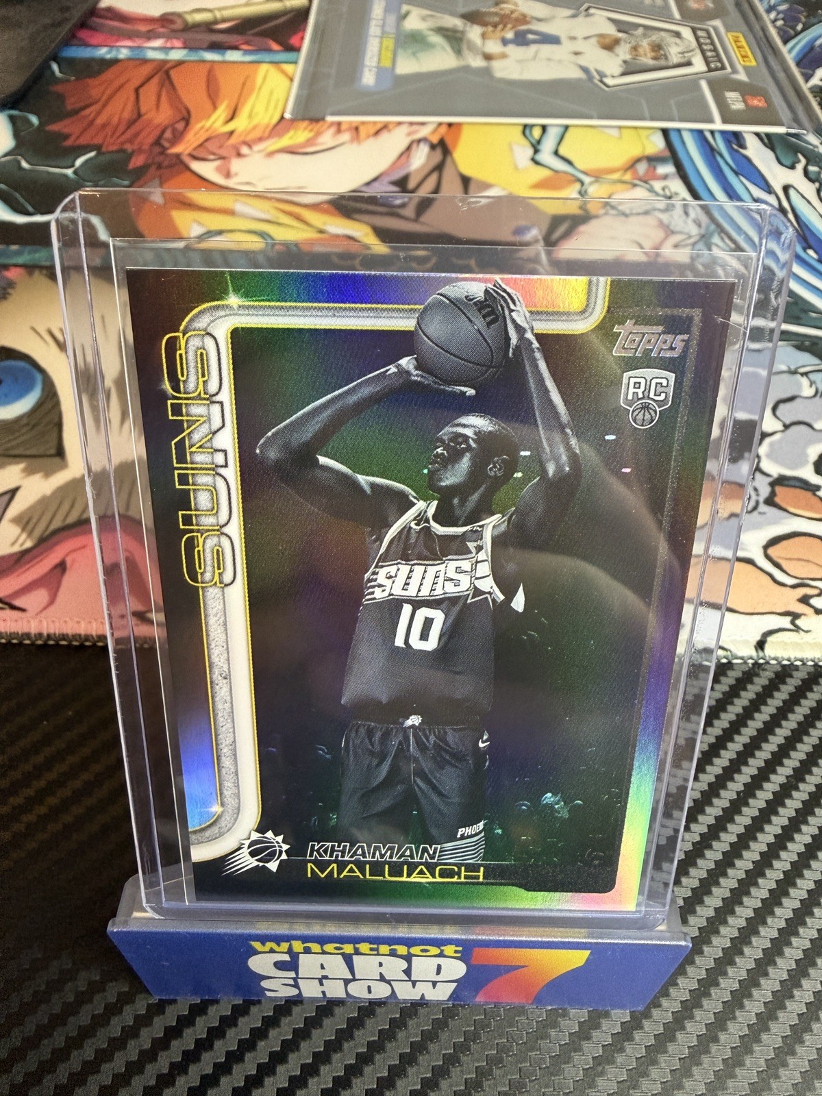 Khaman Maluach 2025-26 Topps BLACKOUT HOLO FOIL Rookie Card 210 Target Exclusive