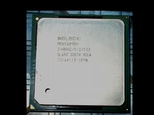 INTEL PENTIUM 4  2.4 GHz PROCESSOR, 533 MHz BUS, SL6RZ, SOCKET 478