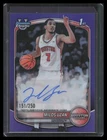 Milos Uzan Auto 2025-26 Bowman #CPA-MU Purple Refractor /250
