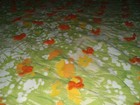 Vintage home-made quilt  fits King Queen 95x77 Grandma Core yellow green orange  — photo 5