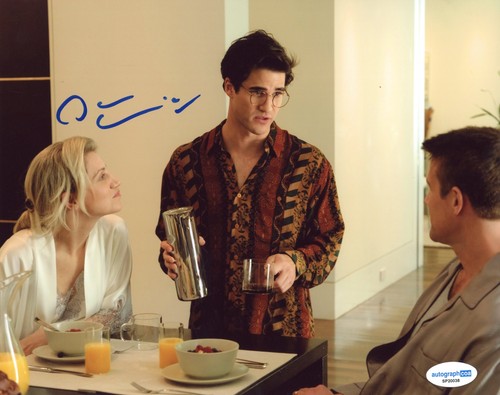 Darren Criss Signed 8x10 Photo The Assassination of Gianni Versace ACOA COA