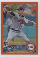 2011 Topps Chrome Retail Orange Refractor Mike Minor #217 0y59