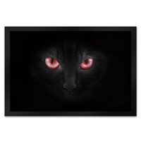 Katze Mit Roten Augen FußMatte XL Mit Motiv FußMatte Fussmatte FußAbtreter