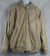 Italian Stone Navarre Leather Company Suede Leather Jacket, Beige, 3X