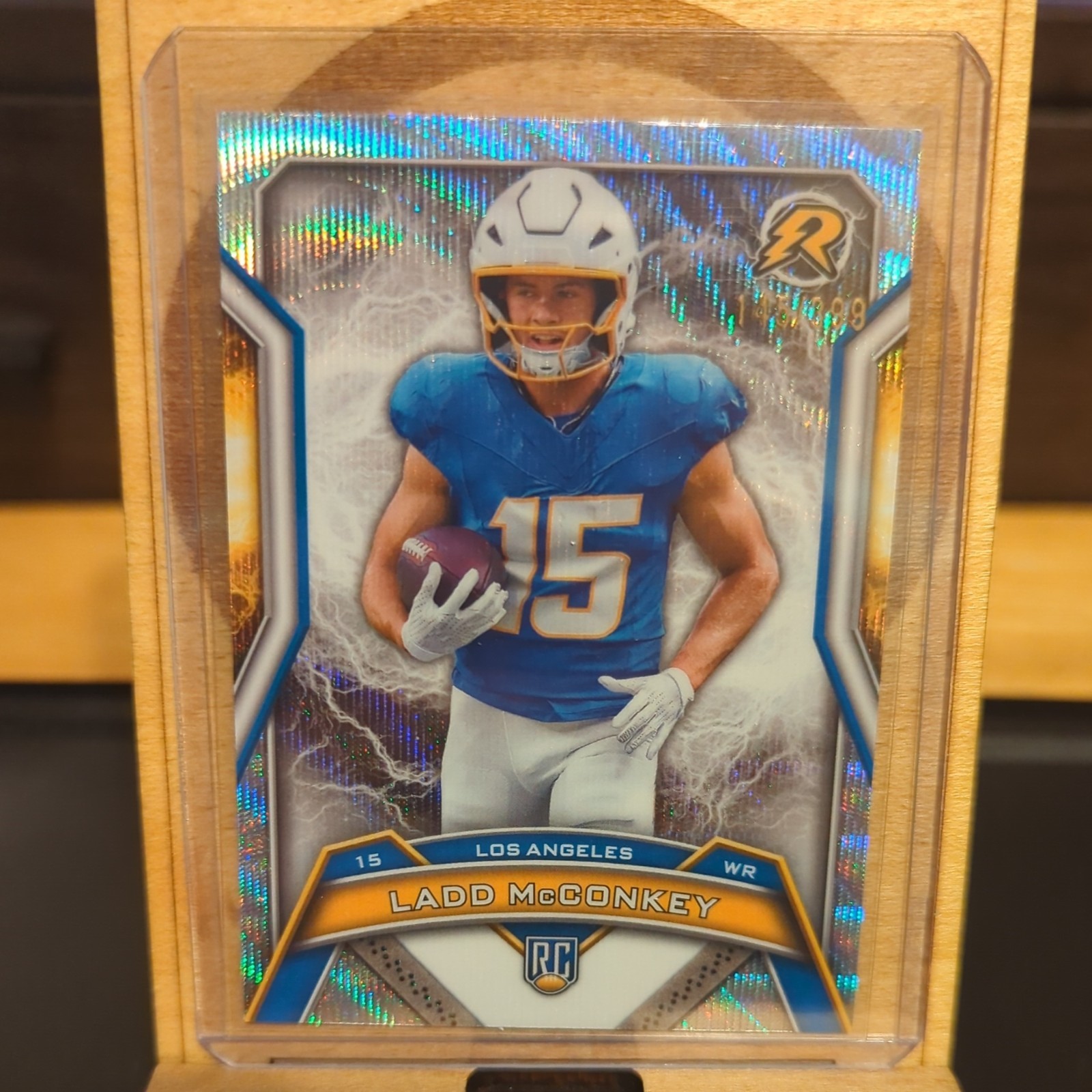 2024 Topps Resurgence - Rookies Ladd McConkey #154 Surge Refractor /399 Chargers