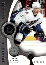 2005-06 SP Game Used #179 Jakub Klepis #/999