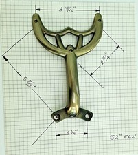 52" Antique Brass Ceiling Fan Blade Arm Replacement Bracket Hunter Hampton Bay