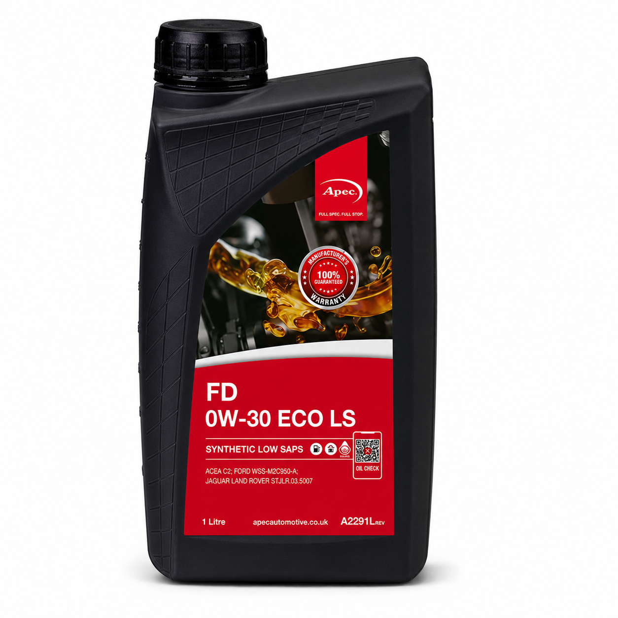 APEC FD 0W-30 ECO LS Fully Synthetic Engine Oil 1L | ACEA C2 WSS-M2C950-A