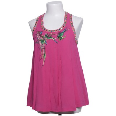 H&M, Top, Größe: 36, Pink/Mehrfarbig, Seide, Print, Damen #veo