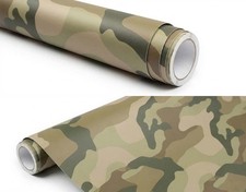 Army Camo Camouflage Desert Vinyl Film Wrap Sticker Bubble Free Air Release