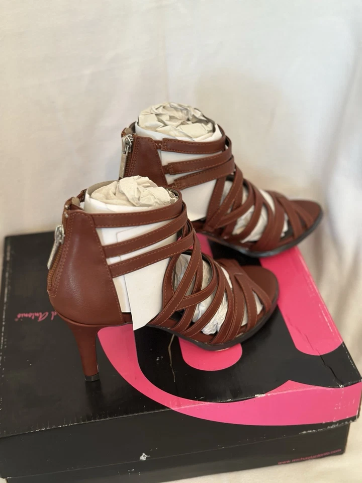 Sandalias de vestir Michael Antonio para mujer Fiffer coñac 5M nuevas en caja excelente estado Foto 2 de 4