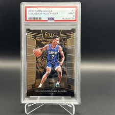 2018-19 Panini Select SHAI GILGEOUS ALEXANDER Concourse RC #7 Mint PSA 9