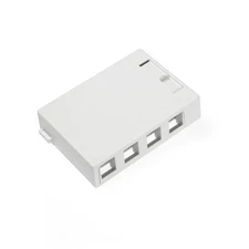 Leviton QuickPort 4 Port Surface Mount Box White Home Lighting Accessory
