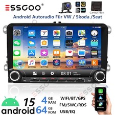 Für VW Golf 5 6 Plus Touran Caddy Jetta Autoradio Android 15 Apple Carplay NAVI