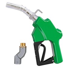 1'' NPT Automatic Fuel Nozzle with Hose Swivel  NPT, 1pack green