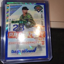 2024 PANINI PROSPECT ED BLUE MOJO PRIZM #44 CHAYCE MC DERMOTT RC AUTO 67/75