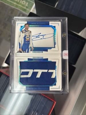 2021 National Treasures CHASE ELLIOTT Booklet Name Plate Patch Auto 2/2