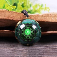 Green Malachite Orgone Pendant Energy Reiki Crystal Meditation Amulet Necklace