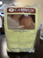 Vintage Cannon Baby Receiving Blanket 30x40 100% Cotton Thermal Made In USA
