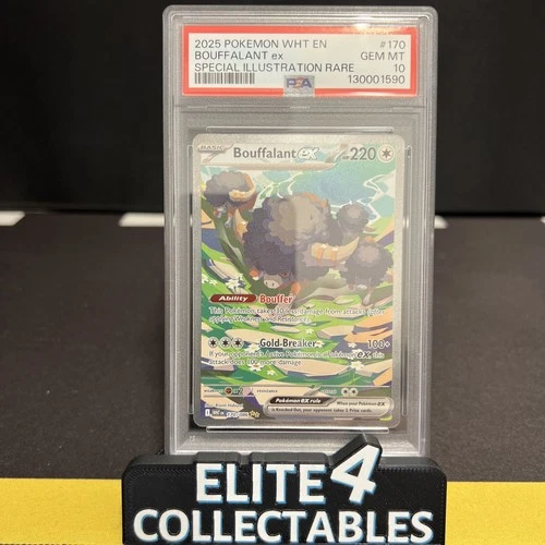 White Flare - Bouffalant EX 170/086  - PSA 10