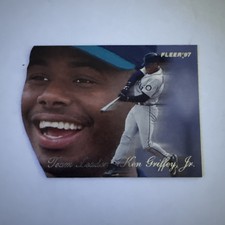 1997 FLEER KEN GRIFFEY JR #12 TEAM LEADER DIE CUT INSERT SEATTLE MARINERS