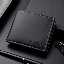 2023New Wallet Men Leather Purse for Men Wallets with Zipper Card Holder Coin Po