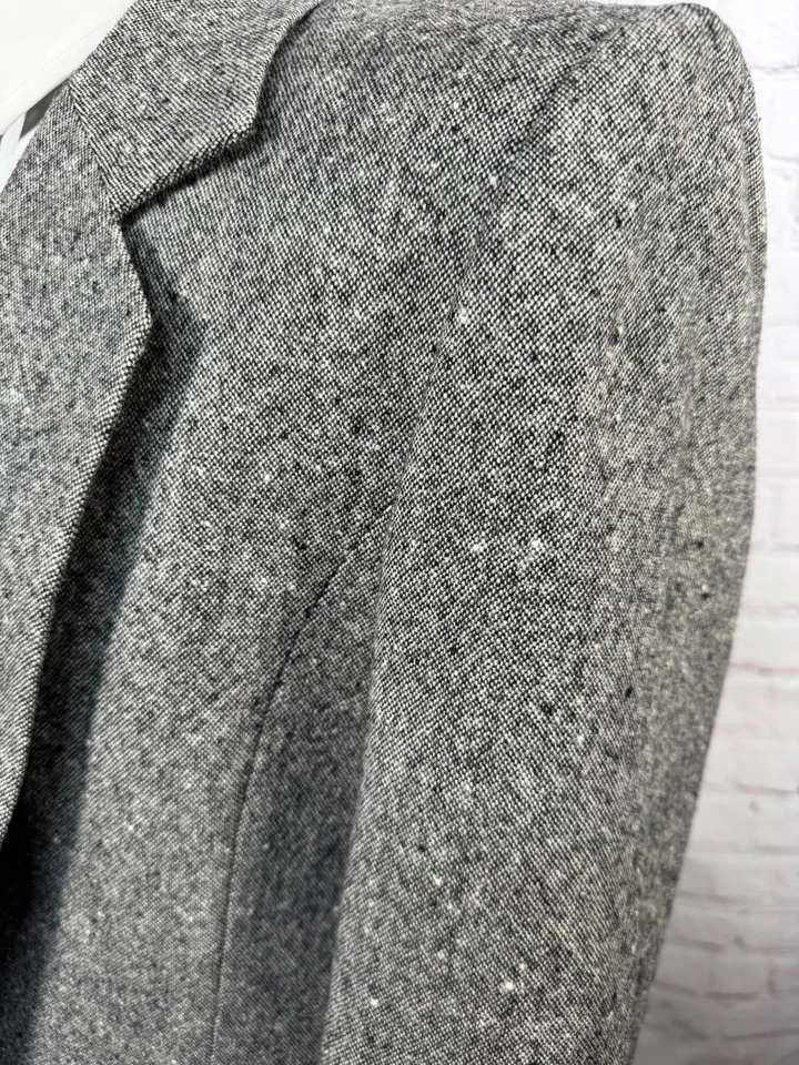 Traje Abrigo Deportivo Blazer Chaqueta TALLA 10 PENDLETON Mujer Gris TWEED FLECK LANA Foto 4 de 4