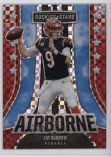 2023 Panini Rookies & Stars Airborne Red Plaid Prizm Joe Burrow #AI-7 0b0g