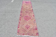 2,5x11,5 ft Runner Turkish Rug, Vintage Rug, ...