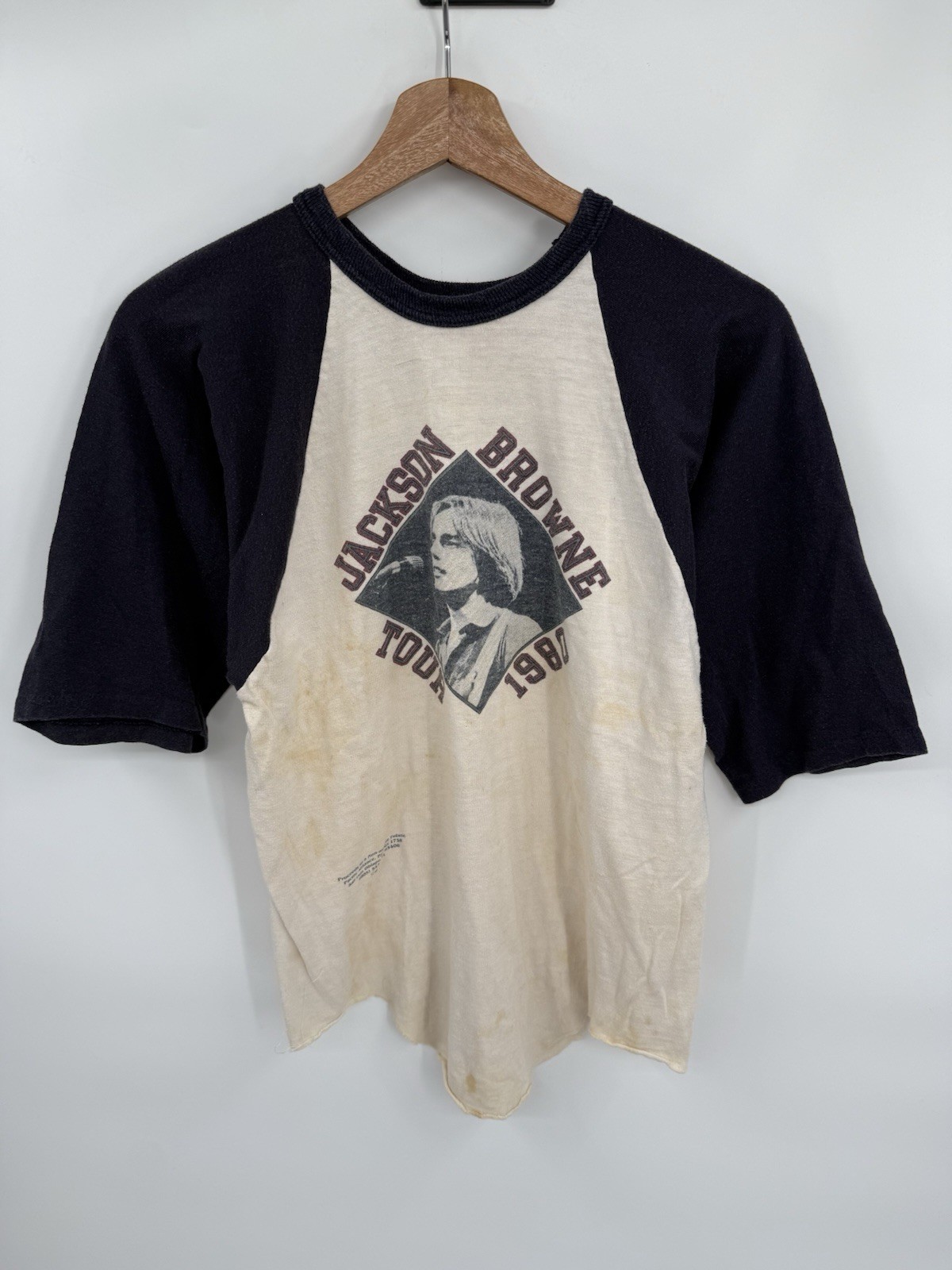 Vintage 80s Jackson Browne T-Shirt Size Medium No Nuk… - Gem