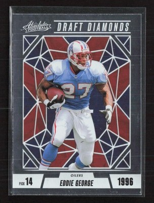 2024 Panini Absolute #DD-EGE Eddie George Draft Diamonds Houston Oilers (S)