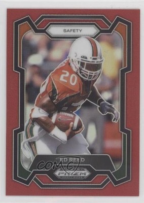 2024 Panini Prizm Draft Picks Red Prizm 31/299 Ed Reed #5 HOF 0q21