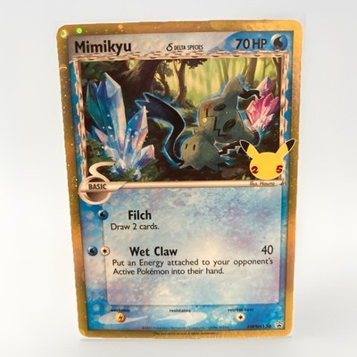Pokémon Mimikyu SWSH136 Promo Rare Delta Species Celebrations
