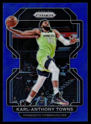 Karl-Anthony Towns - 2021-22 Panini Prizm Blue Prizm /199 #157 FREE SHIPPING!!