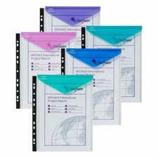 Snopake A4 Polyfile Portrait Electra Ring Binder Stud Wallets High Capacity