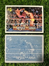 Ultimate Warrior Rick Rude WrestleMania 1990 Classic WWF 104 Printing Plate Card