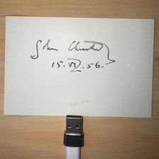 1956 John Christie Theatre Producer Founder Glyndebourne Signature Autograph